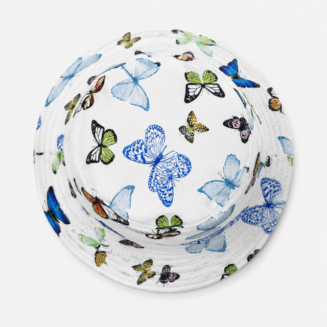 Butterfly Print Golf Bucket Hat,www.nearlonggolf.com,Butterfly Print Golf Bucket Hat | Women's Sun Hat