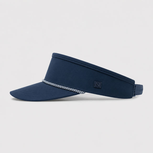 Navy Rope Golf Visor,www.nearlonggolf.com,Navy Rope Golf Visor | Custom Sun Visor Hat