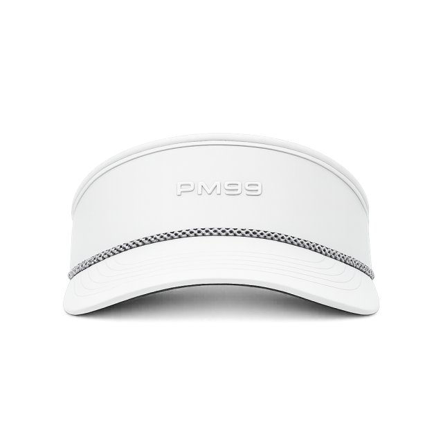 White Braided Rope Golf Visor,www.nearlonggolf.com,White Braided Rope Golf Visor | Custom Sun Visor Hat