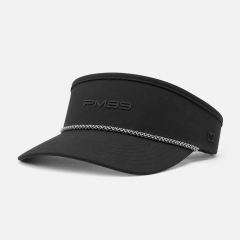 Black Performance Golf Visor,www.nearlonggolf.com,Black Performance Golf Visor | Rope Sun Visor Cap