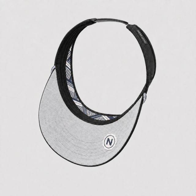 Black Performance Golf Visor,www.nearlonggolf.com,Black Performance Golf Visor | Rope Sun Visor Cap