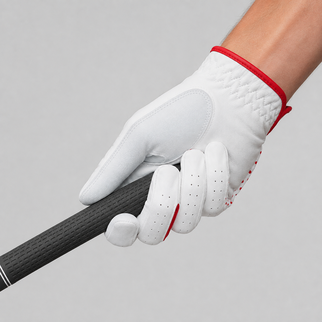 White Red Junior Golf Glove,www.nearlonggolf.com,Junior Golf Glove for Kids | White Red Youth Golf Gloves
