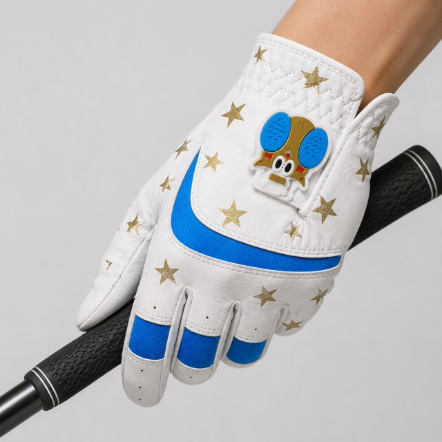 Junior Golf Glove for Girls,www.nearlonggolf.com,Junior Golf Glove for Girls | Blue White Kids Golf Glove