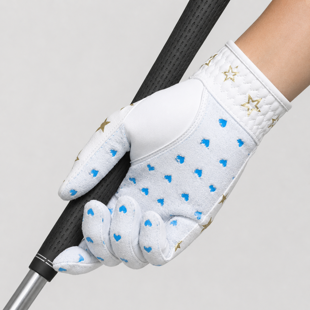 Junior Golf Glove for Girls,www.nearlonggolf.com,Junior Golf Glove for Girls | Blue White Kids Golf Glove