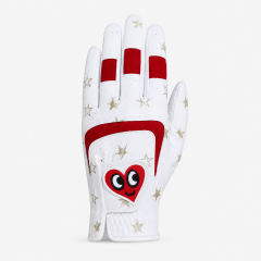 Girls Heart Print Junior Golf Glove,www.nearlonggolf.com,Girls Heart Print Junior Golf Glove | Kids Youth Golf Gloves