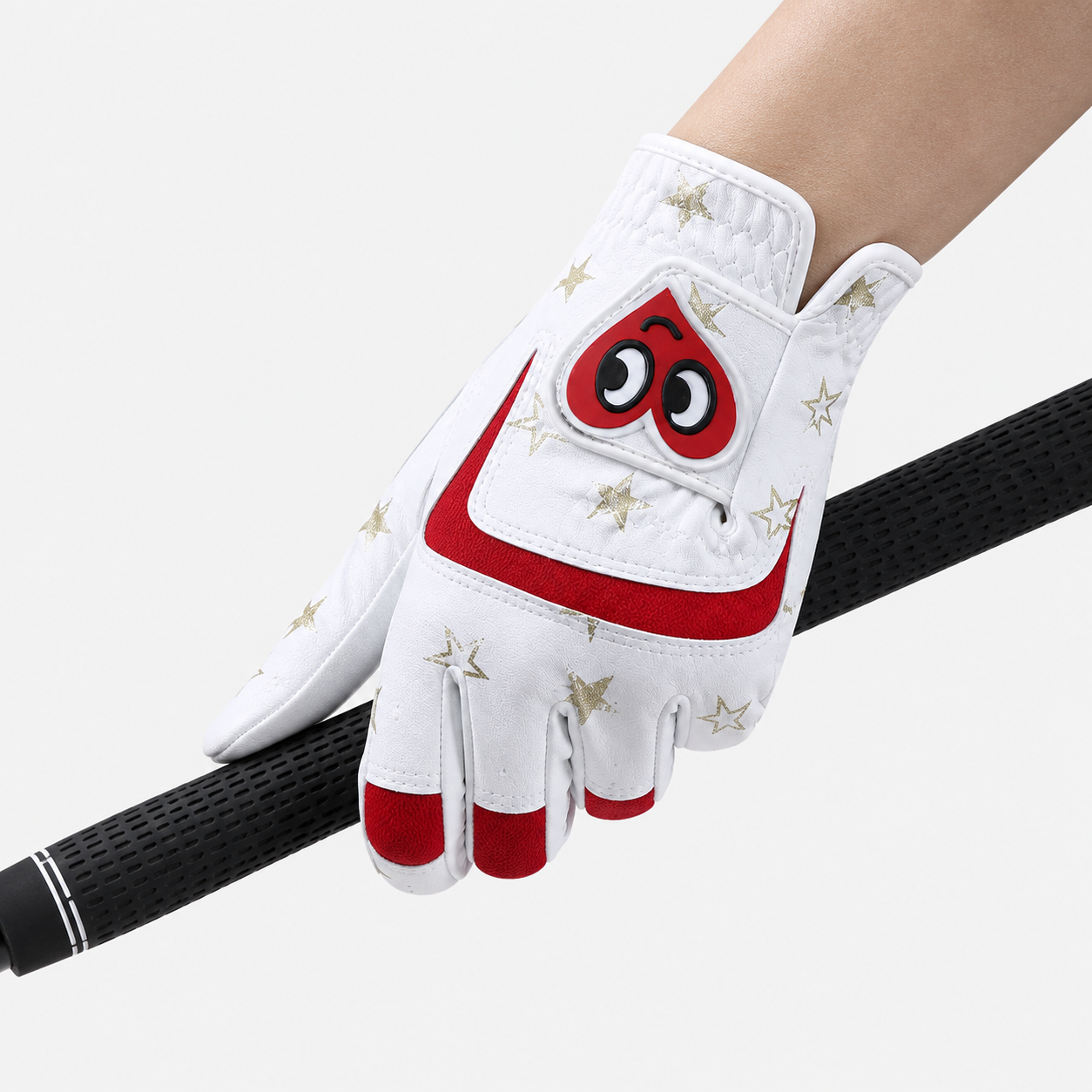 Girls Heart Print Junior Golf Glove,www.nearlonggolf.com,Girls Heart Print Junior Golf Glove | Kids Youth Golf Gloves