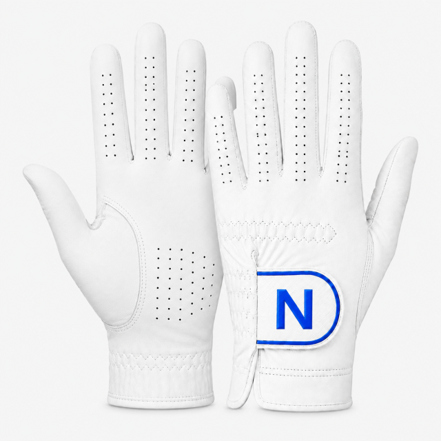 White Perforated Golf Glove,www.nearlonggolf.com,White Perforated Golf Glove | Breathable Custom Golf Gloves