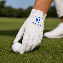 White Perforated Golf Glove,www.nearlonggolf.com,White Perforated Golf Glove | Breathable Custom Golf Gloves
