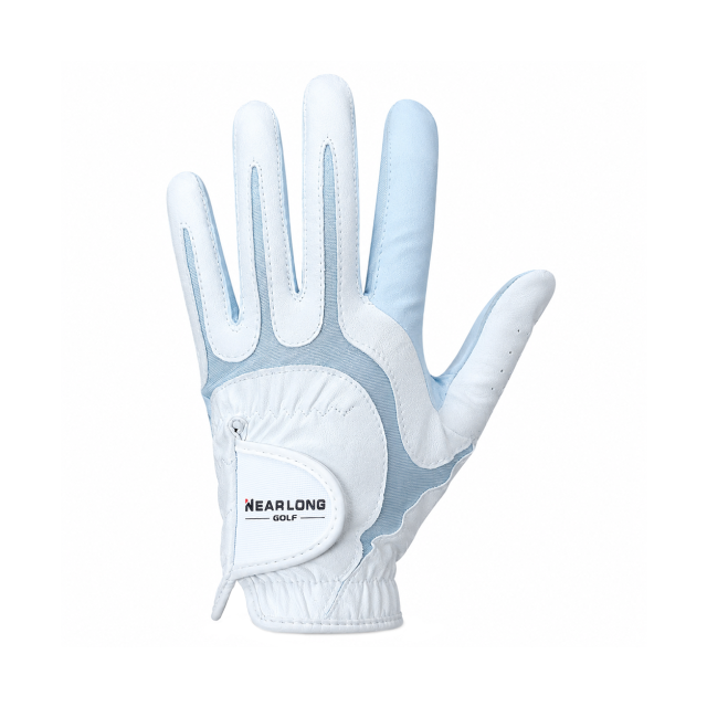 Men's Light Blue Sports Golf Glove,www.nearlonggolf.com,Men's Light Blue Golf Glove | Breathable Custom Golf Gloves