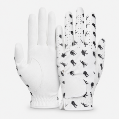 Black Printed Golf Glove,www.nearlonggolf.com,Black Printed Golf Glove | Custom Design | Near Long Golf