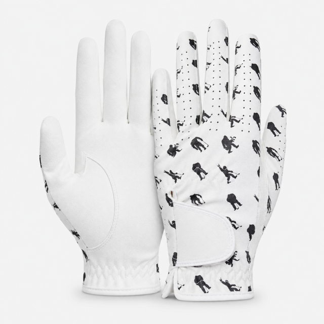 Black Printed Golf Glove,www.nearlonggolf.com,Black Printed Golf Glove | Custom Design | Near Long Golf