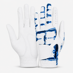Blue Printed Performance Golf Glove,www.nearlonggolf.com,Blue Printed Golf Glove | Custom OEM | Near Long Golf