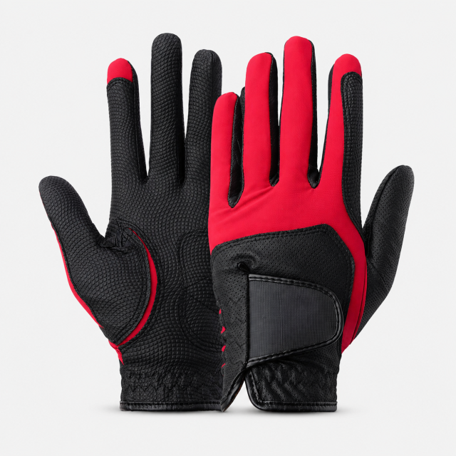 Red Black Performance Golf Glove,www.nearlonggolf.com,Red Black Performance Golf Glove | Custom Logo OEM