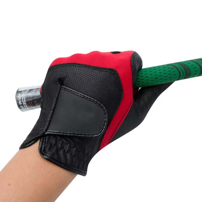 Red Black Performance Golf Glove,www.nearlonggolf.com,Red Black Performance Golf Glove | Custom Logo OEM
