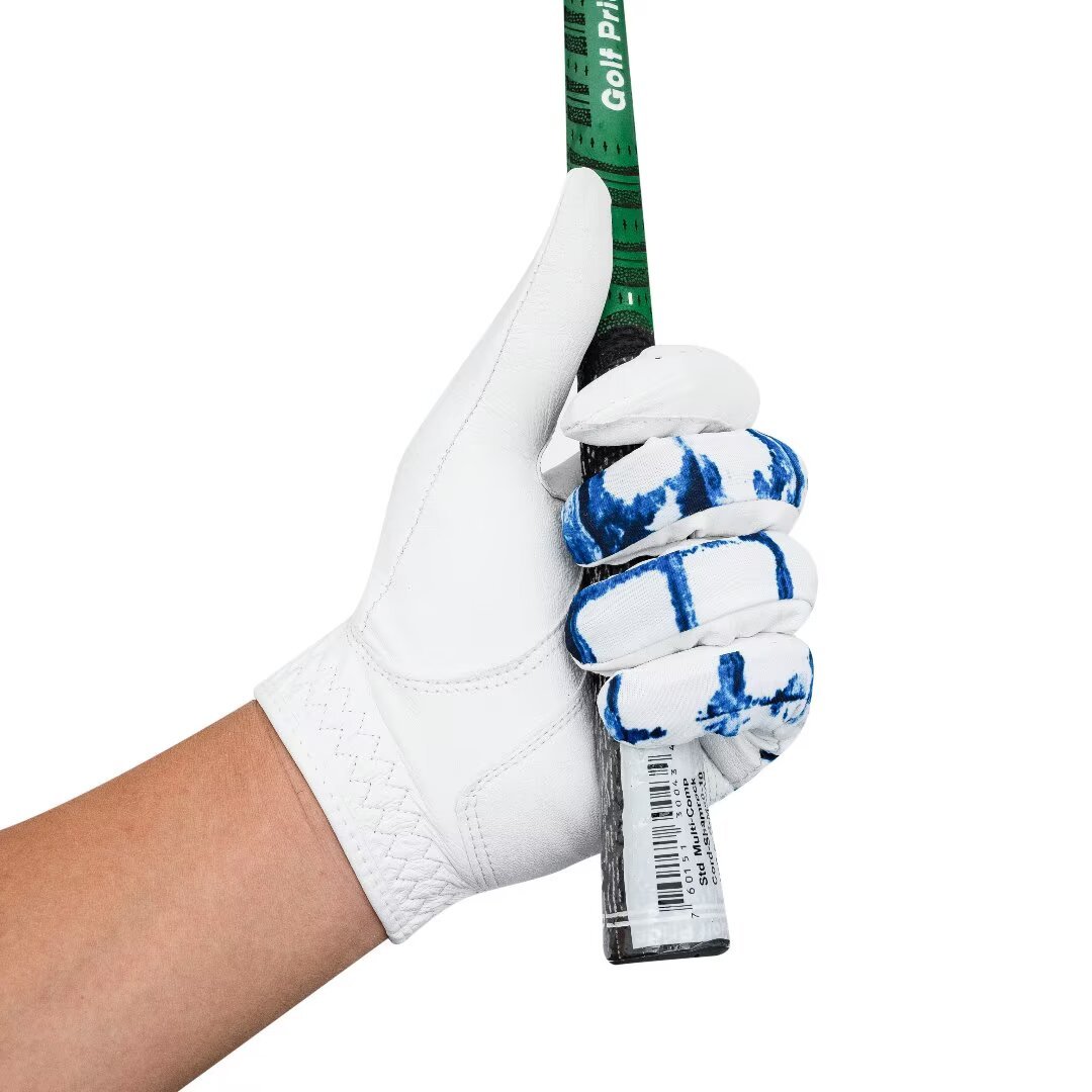 Blue Printed Performance Golf Glove,www.nearlonggolf.com,Blue Printed Golf Glove | Custom OEM | Near Long Golf