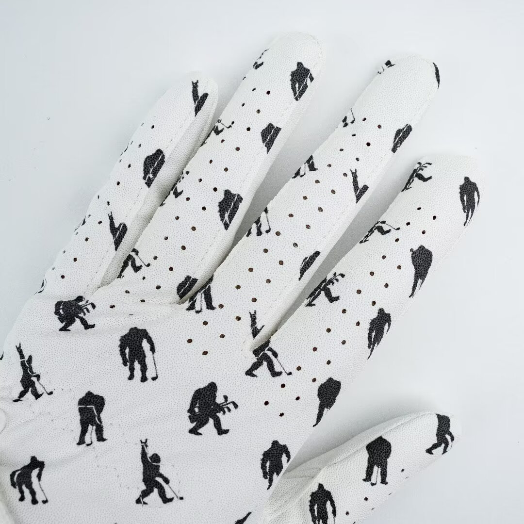 Black Printed Golf Glove,www.nearlonggolf.com,Black Printed Golf Glove | Custom Design | Near Long Golf