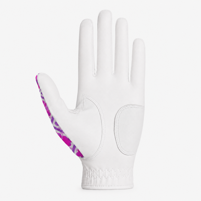 Purple Custom Print Golf Glove,www.nearlonggolf.com,Purple Custom Print Golf Glove