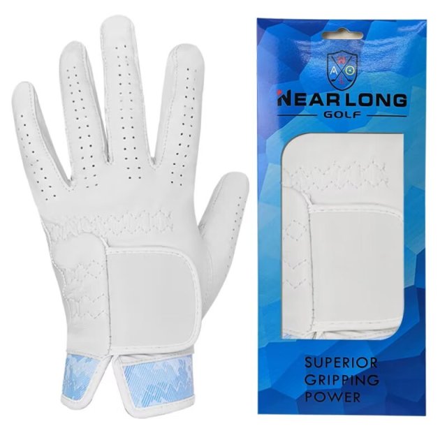 White Black Breathable Full Finger Golf Glove,www.nearlonggolf.com,White Black Breathable Full Finger Golf Glove