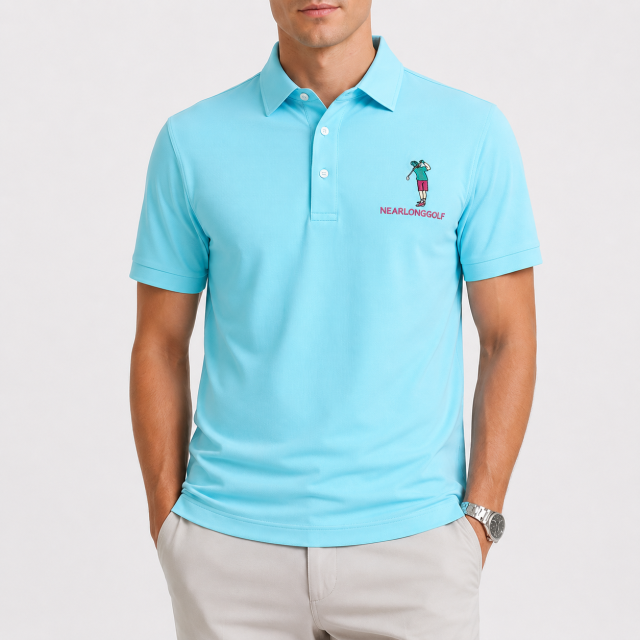 Men's Short Sleeve Golf Polo Shirt,www.nearlonggolf.com,Custom Men's Golf Shirt | Private Label & Wholesale
