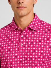 Men's Diamond Print Golf Polo Shirt,www.nearlonggolf.com,Diamond Pattern Golf Shirts for Men | OEM Wholesale
