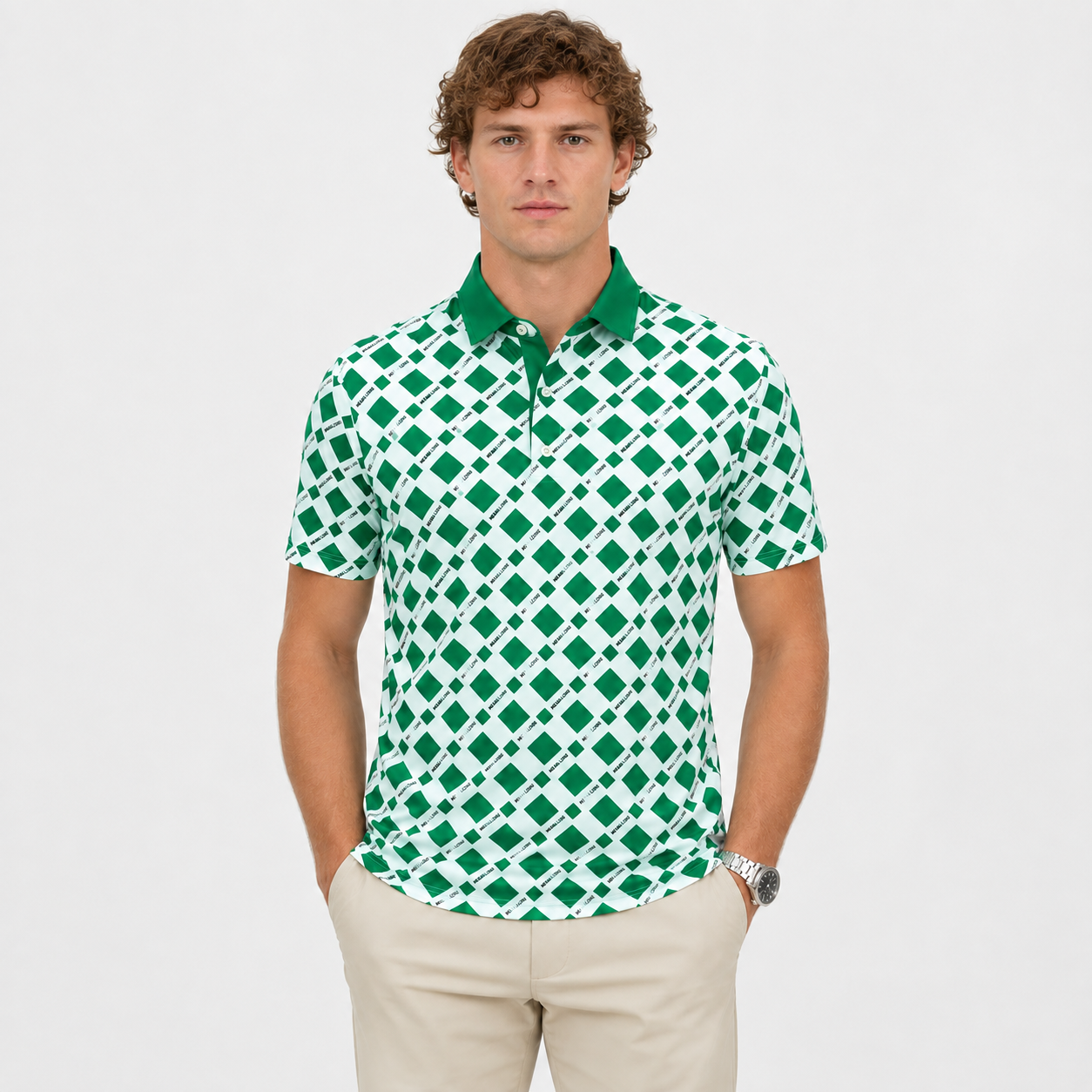 メンズチェック柄ゴルフポロシャツ、www.nearlonggolf.com、メンズ用チェック柄ゴルフポロシャツ | カスタムOEMサプライヤー