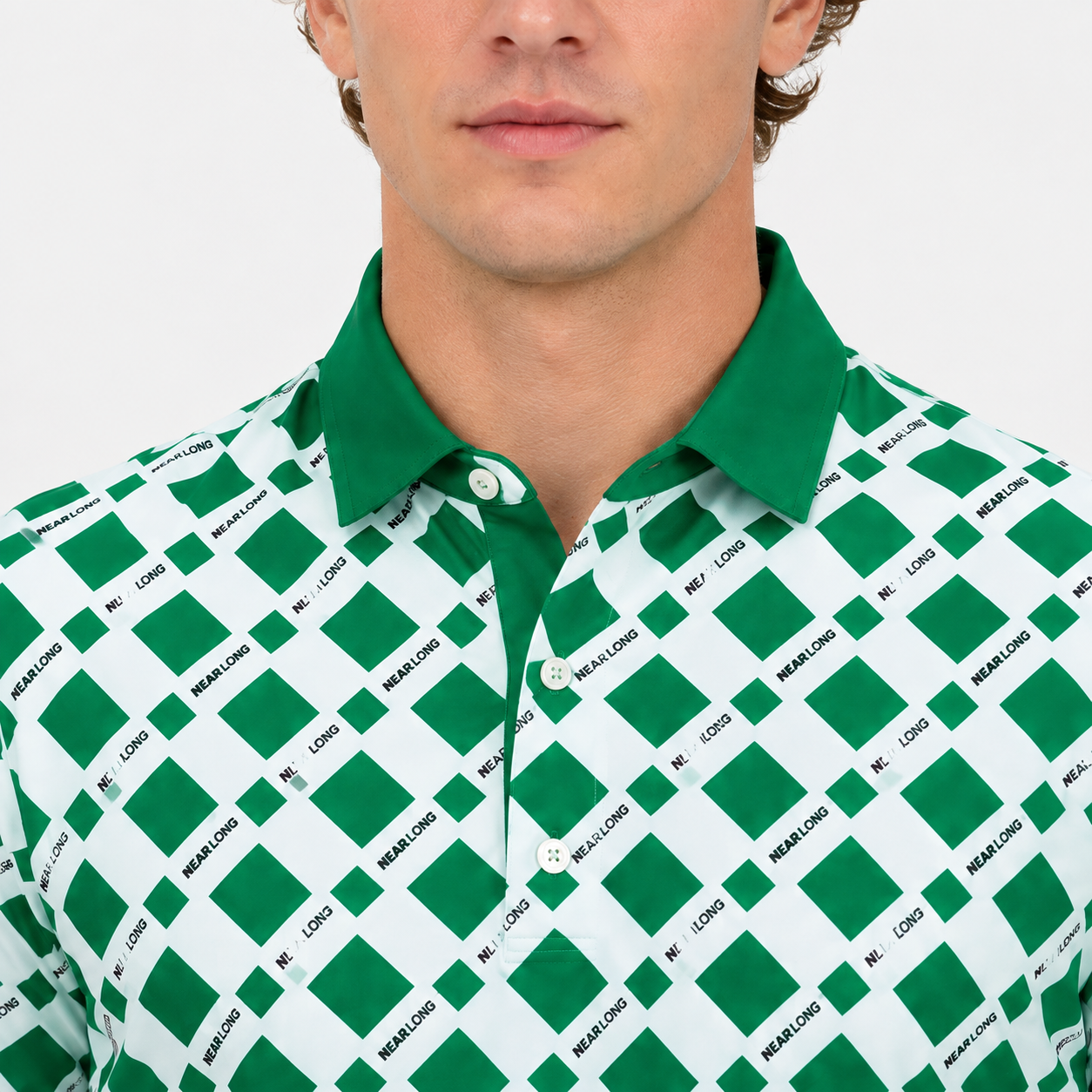 メンズチェック柄ゴルフポロシャツ、www.nearlonggolf.com、メンズ用チェック柄ゴルフポロシャツ | カスタムOEMサプライヤー