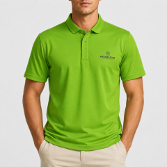 Men's Green Golf Polo Shirt,www.nearlonggolf.com,Green Golf Shirts for Men | Wholesale Custom Polo Supplier