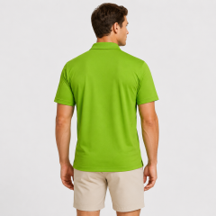 Men's Green Golf Polo Shirt,www.nearlonggolf.com,Green Golf Shirts for Men | Wholesale Custom Polo Supplier