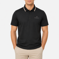 Men's Black Golf Polo Shirt,www.nearlonggolf.com,Black Golf Polo for Men | Custom Logo & Private Label