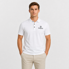 Men's White Golf Polo Shirt,www.nearlonggolf.com,White Golf Polo Shirts for Men | Custom Logo OEM