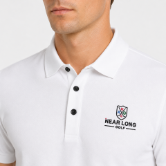 Men's White Golf Polo Shirt,www.nearlonggolf.com,White Golf Polo Shirts for Men | Custom Logo OEM