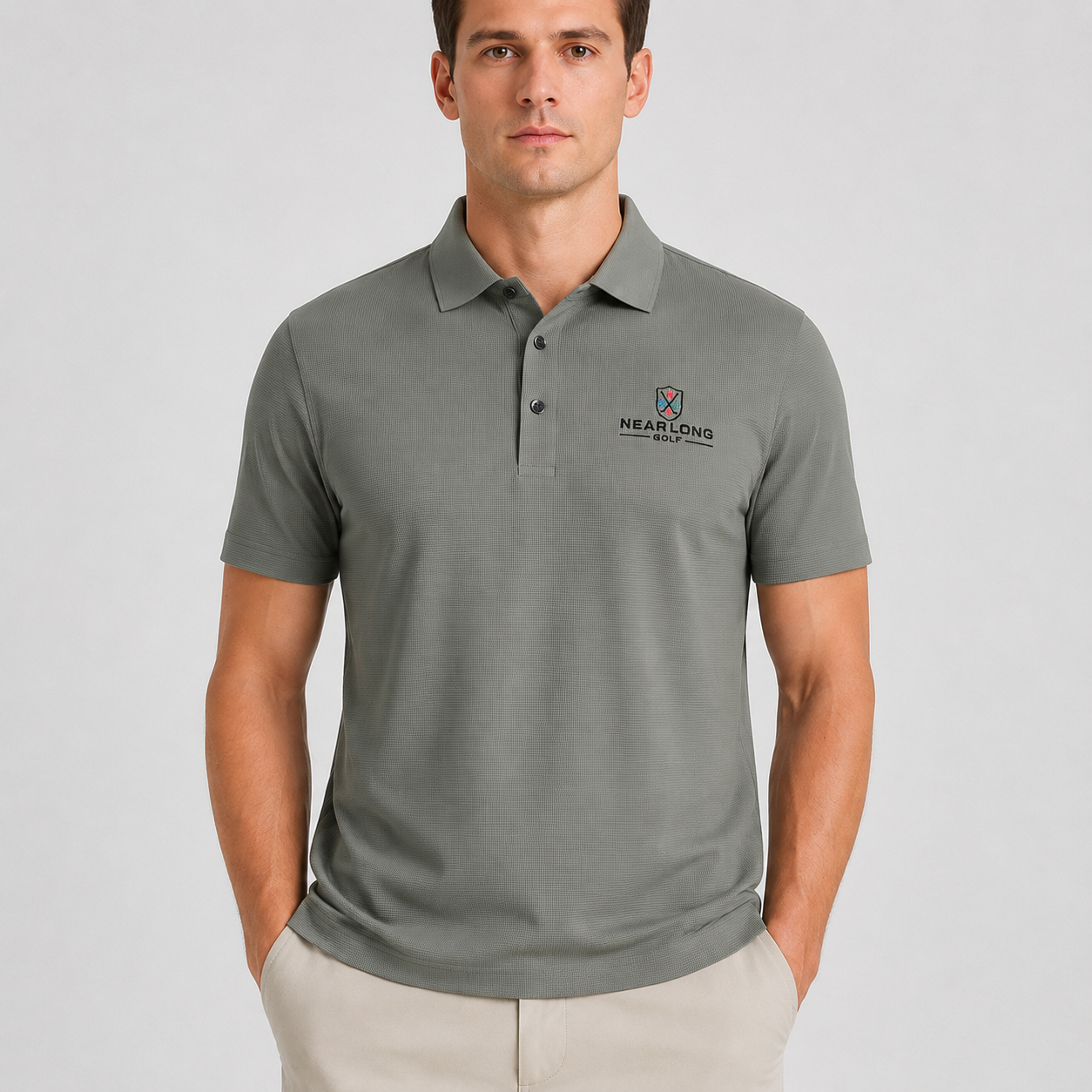 Men's Performance Golf Polo Shirt,www.nearlonggolf.com,Men's Performance Golf Polo Shirt Breathable Sports Wear