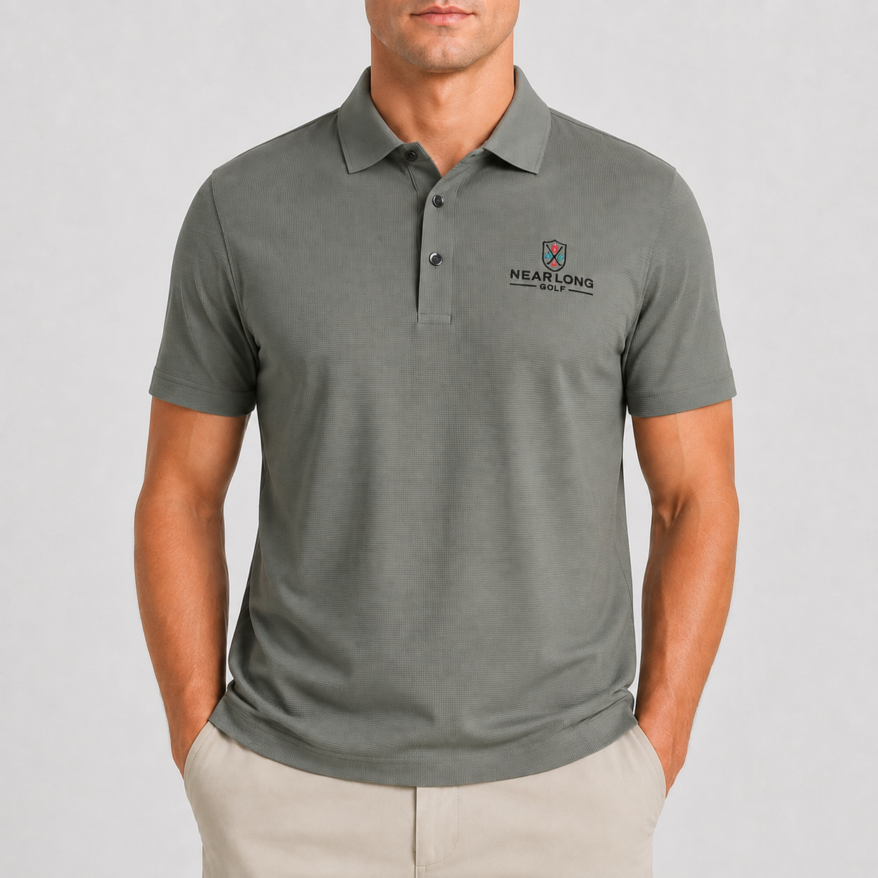 Men's Performance Golf Polo Shirt,www.nearlonggolf.com,Men's Performance Golf Polo Shirt Breathable Sports Wear