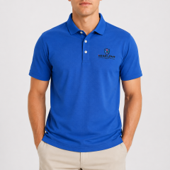 Blue Golf Polo for Men,www.nearlonggolf.com,Blue Golf Polo for Men | Private Label Golf Apparel