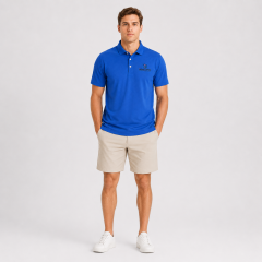 Blue Golf Polo for Men,www.nearlonggolf.com,Blue Golf Polo for Men | Private Label Golf Apparel