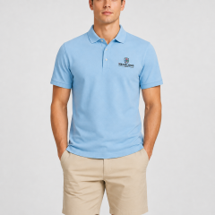 Men's Light Blue Golf Shirt,www.nearlonggolf.com,Light Blue Golf Shirt for Men | OEM Golf Clothing