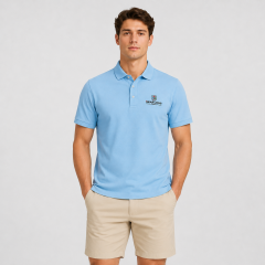 Men's Light Blue Golf Shirt,www.nearlonggolf.com,Light Blue Golf Shirt for Men | OEM Golf Clothing