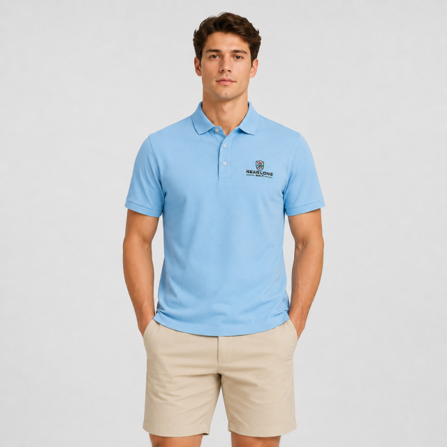 Men's Light Blue Golf Shirt,www.nearlonggolf.com,Light Blue Golf Shirt for Men | OEM Golf Clothing