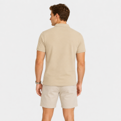Men's Beige Golf Shirt,www.nearlonggolf.com,Beige Golf Polo for Men | OEM Private Label Apparel