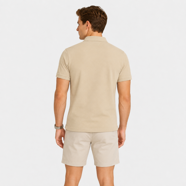 Men's Beige Golf Shirt,www.nearlonggolf.com,Beige Golf Polo for Men | OEM Private Label Apparel