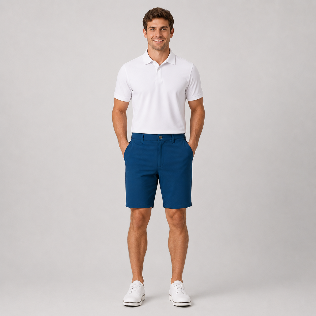 Navy Tailored Golf Shorts,www.nearlonggolf.com,Navy Tailored Golf Shorts | Private Label Men's Apparel