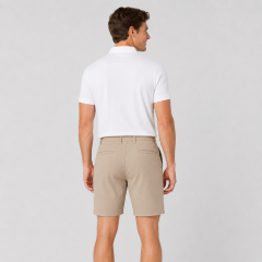Khaki Golf Shorts for Men,www.nearlonggolf.com,Mens Golf Shorts Khaki | OEM Wholesale Supplier