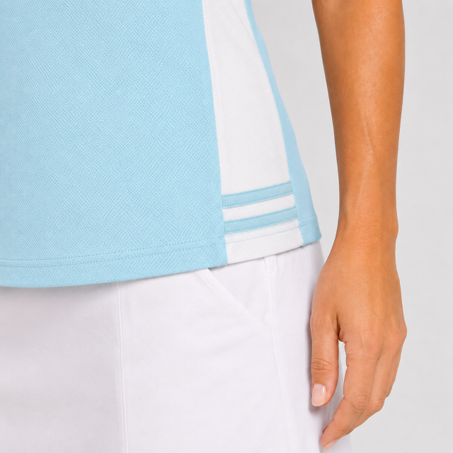 Women's Light Blue Short Sleeve Golf Polo,www.nearlonggolf.com,Light Blue Golf Polo for Women | Short Sleeve Golf Shirt