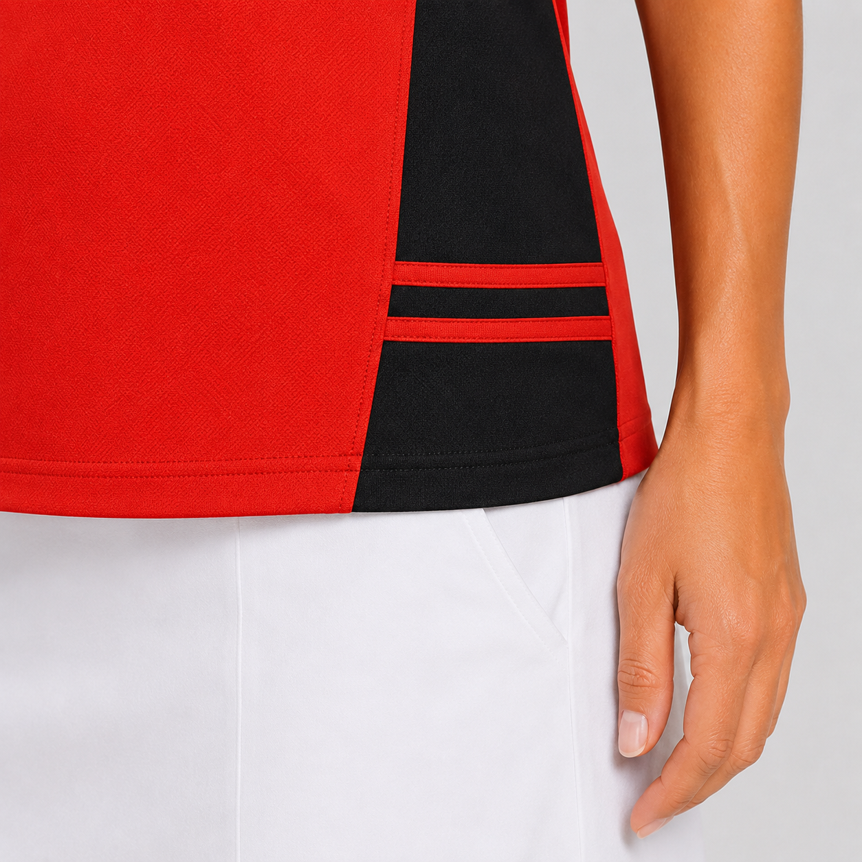 Women's Red Collared Golf Shirt,www.nearlonggolf.com,Women's Red Golf Shirt | Collared Short Sleeve Polo