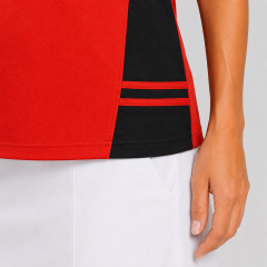 Women's Red Collared Golf Shirt,www.nearlonggolf.com,Women's Red Golf Shirt | Collared Short Sleeve Polo