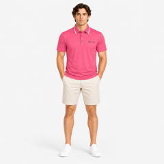 Men's Pink Golf Polo Shirt