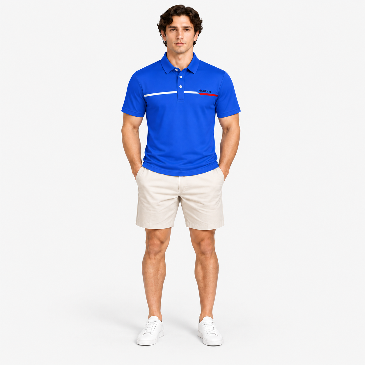 Men’s Blue Golf Polo Shirt