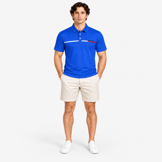 Men’s Blue Golf Polo Shirt