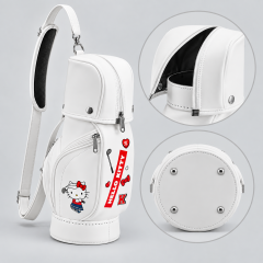 Custom logo golf bag for women with printed graphics and zip storage