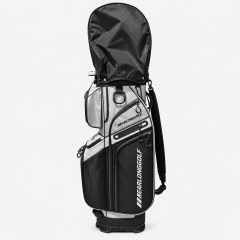 Golf cart bag with rain hood, organizer pockets and custom logo branding